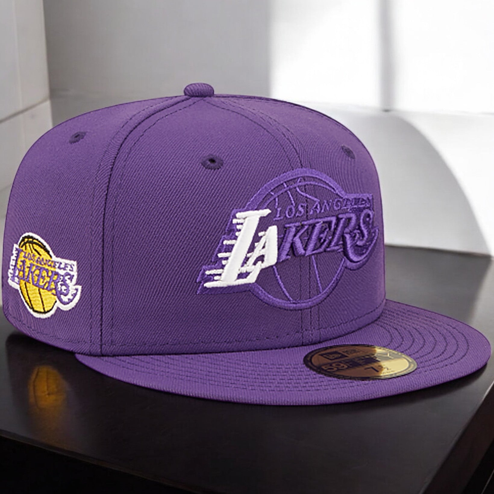 [70596122] Mens New Era NBA 5950 TEAM COLOR ELEMENTS FITTED - LA LAKERS