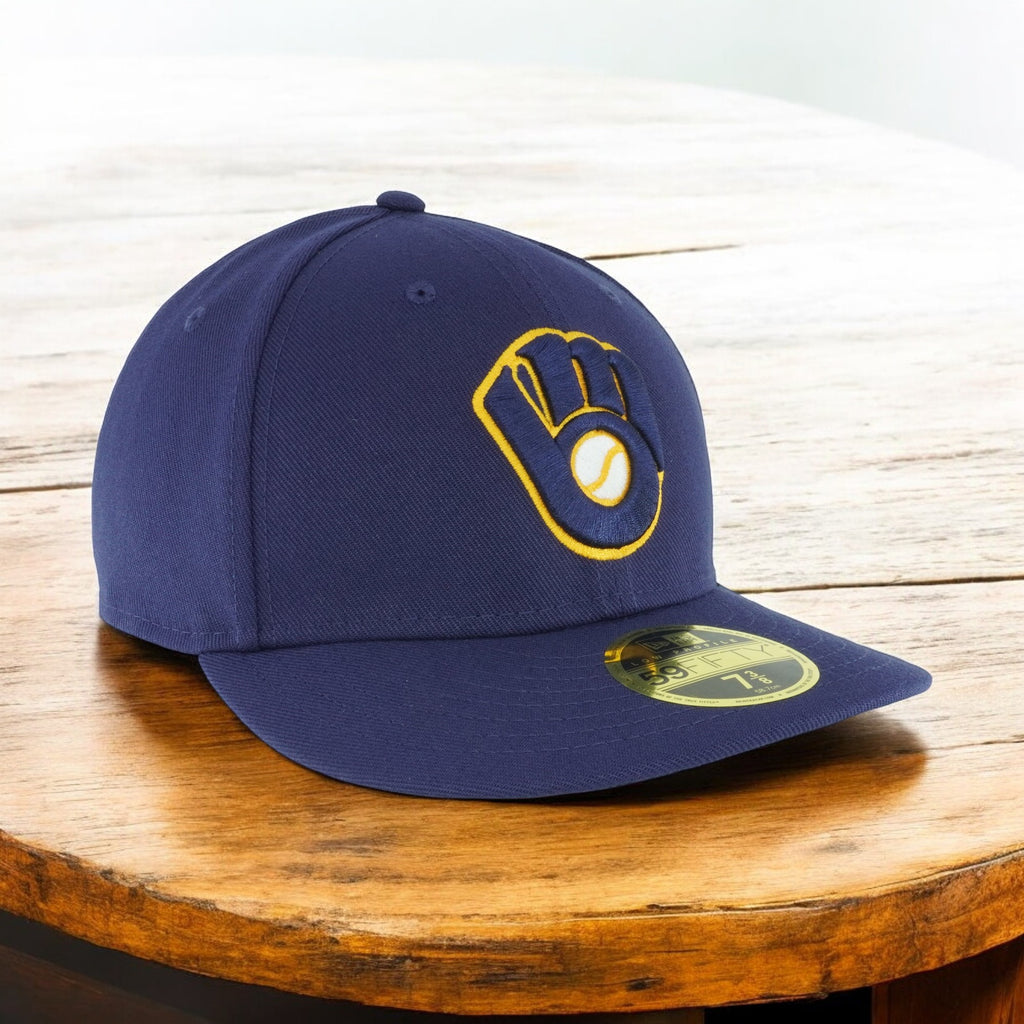 [70367427] Mens New Era MLB Low Profile Authentic 5950 - Milwaukee Brewers 2017