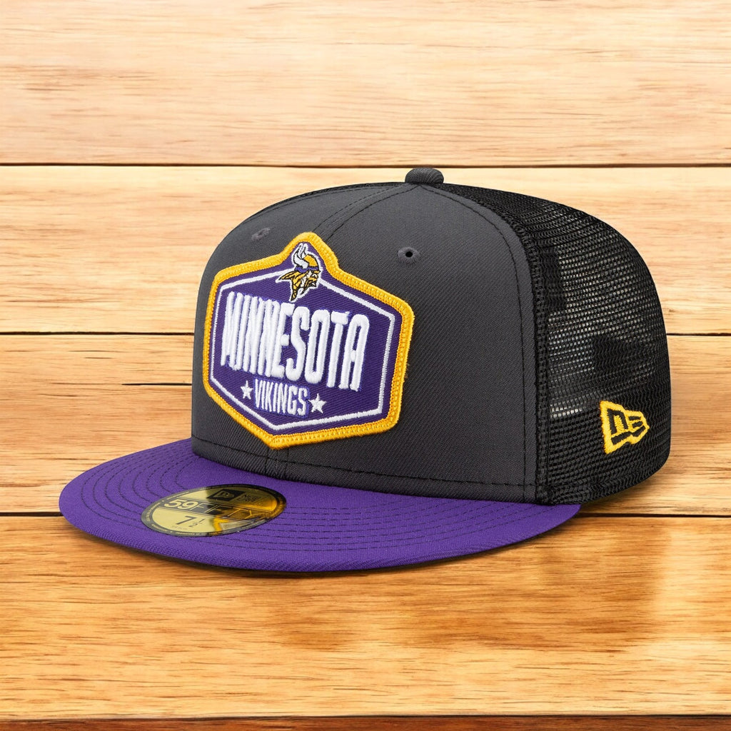 [60139128] Mens New Era NFL 2021 Draft 59Fifty Fitted - Minnesota Vikings