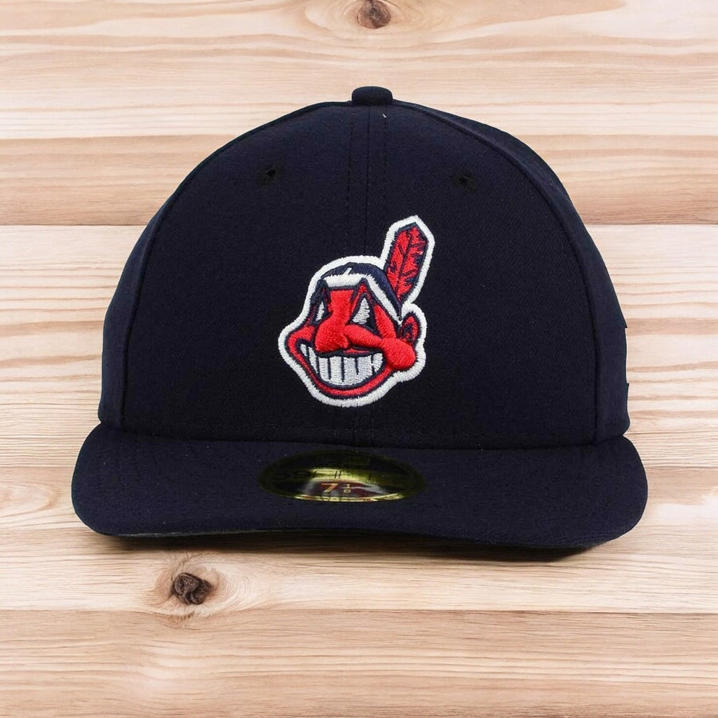 [70367451] Mens New Era MLB Low Profile Authentic 5950 - 2017 Cleveland Indians