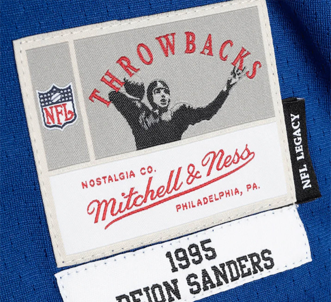 Mens Mitchell & Ness NFL DARK JERSEY COWBOYS 1995 DEION SANDERS