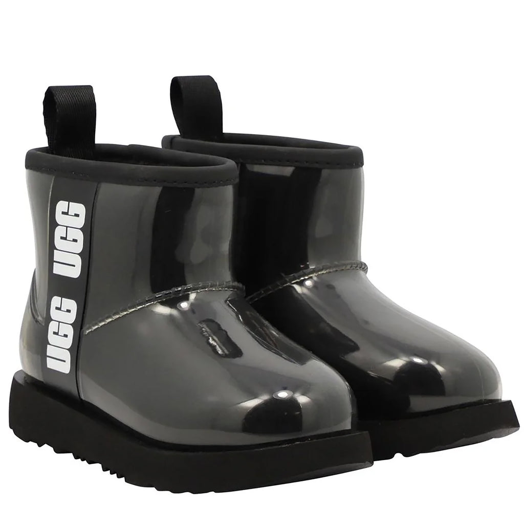 [1112386K-BLK] Kids UGG CLASSIC CLEAR MINI