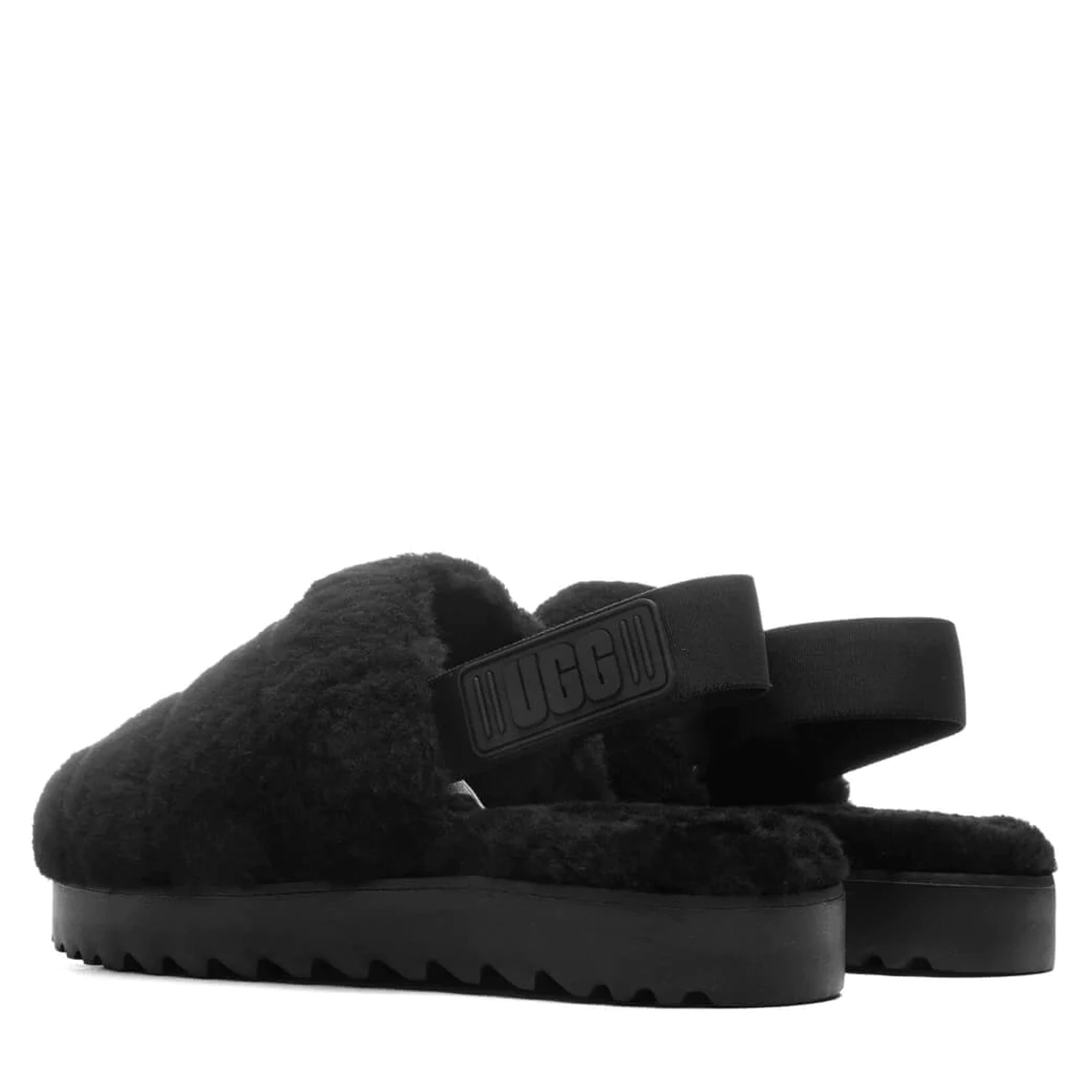 [1121751-BLK] Womens UGG SUPER FLUFF SLIPPER