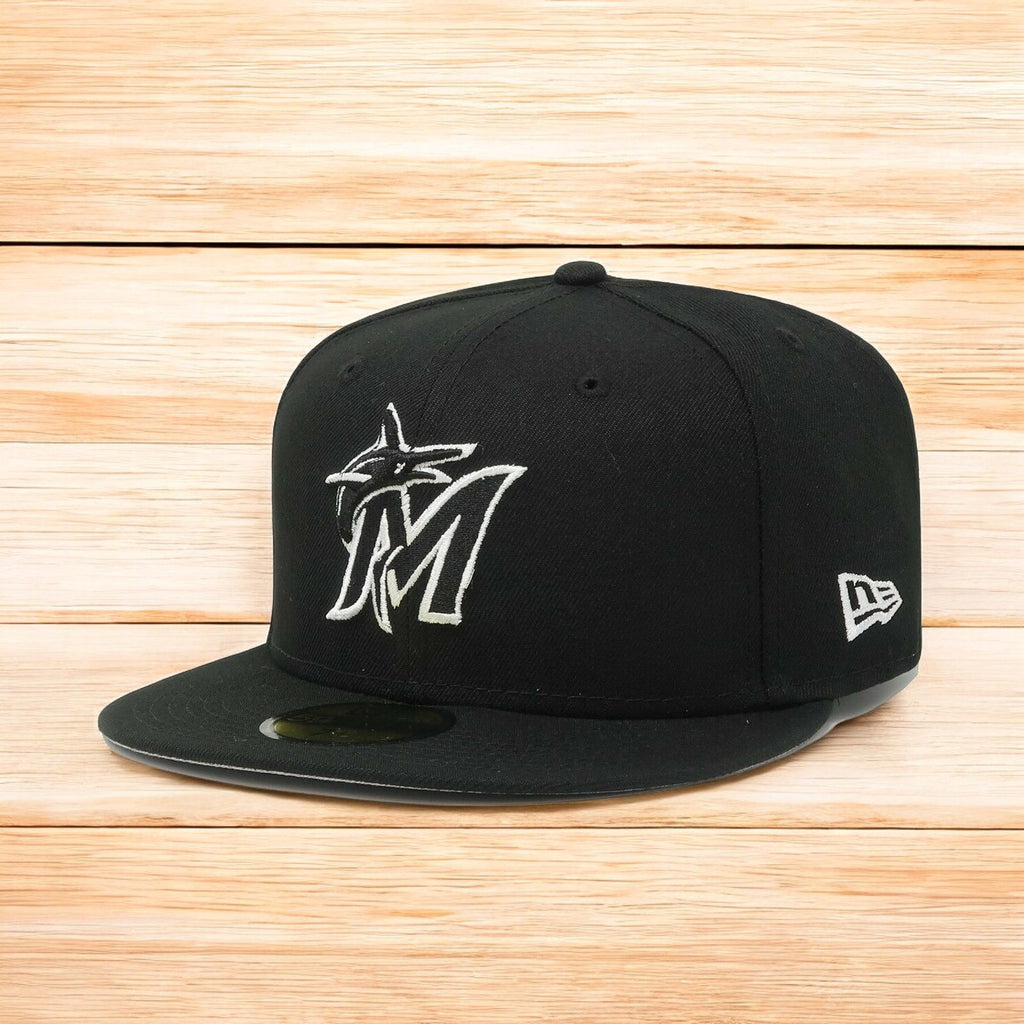 [11875069] Mens New Era MLB Authentic 59Fifty Fitted - Miami Marlins