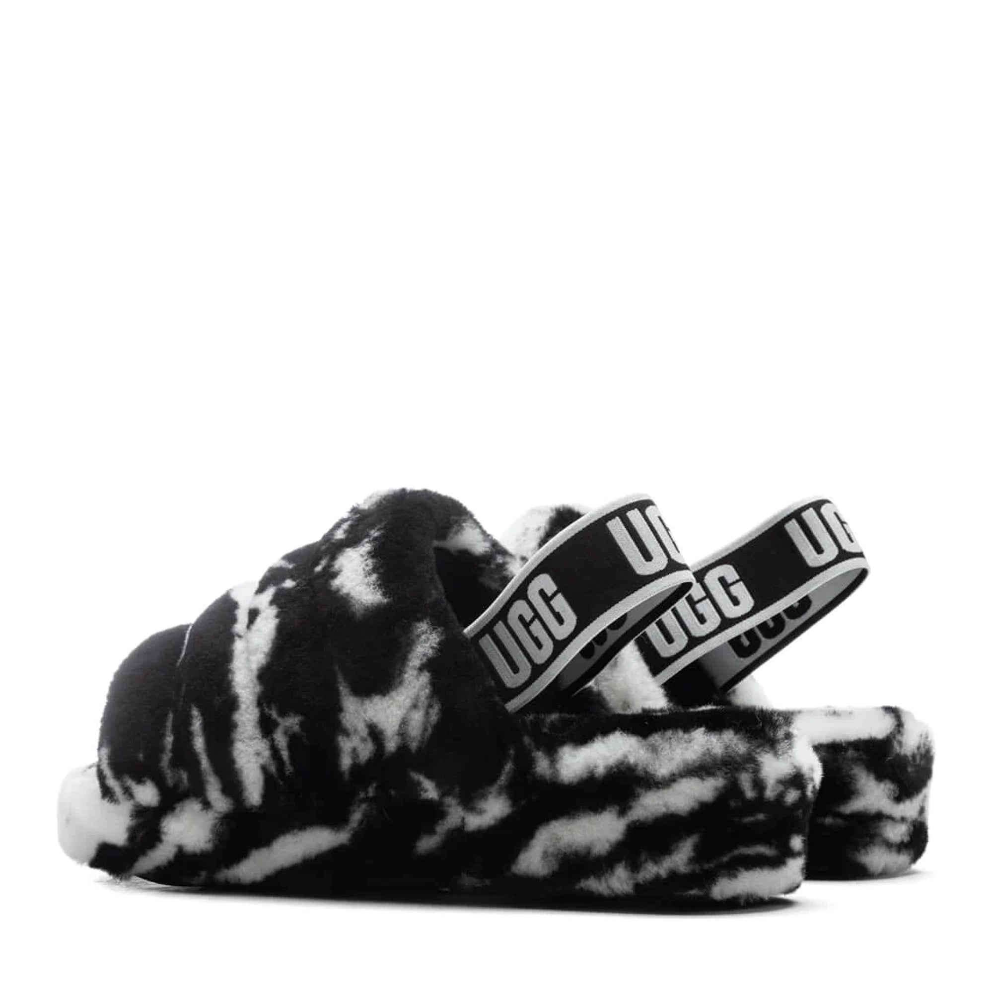 [1123636K-BLK] Kids UGG FLUFF YEAH SLIDE