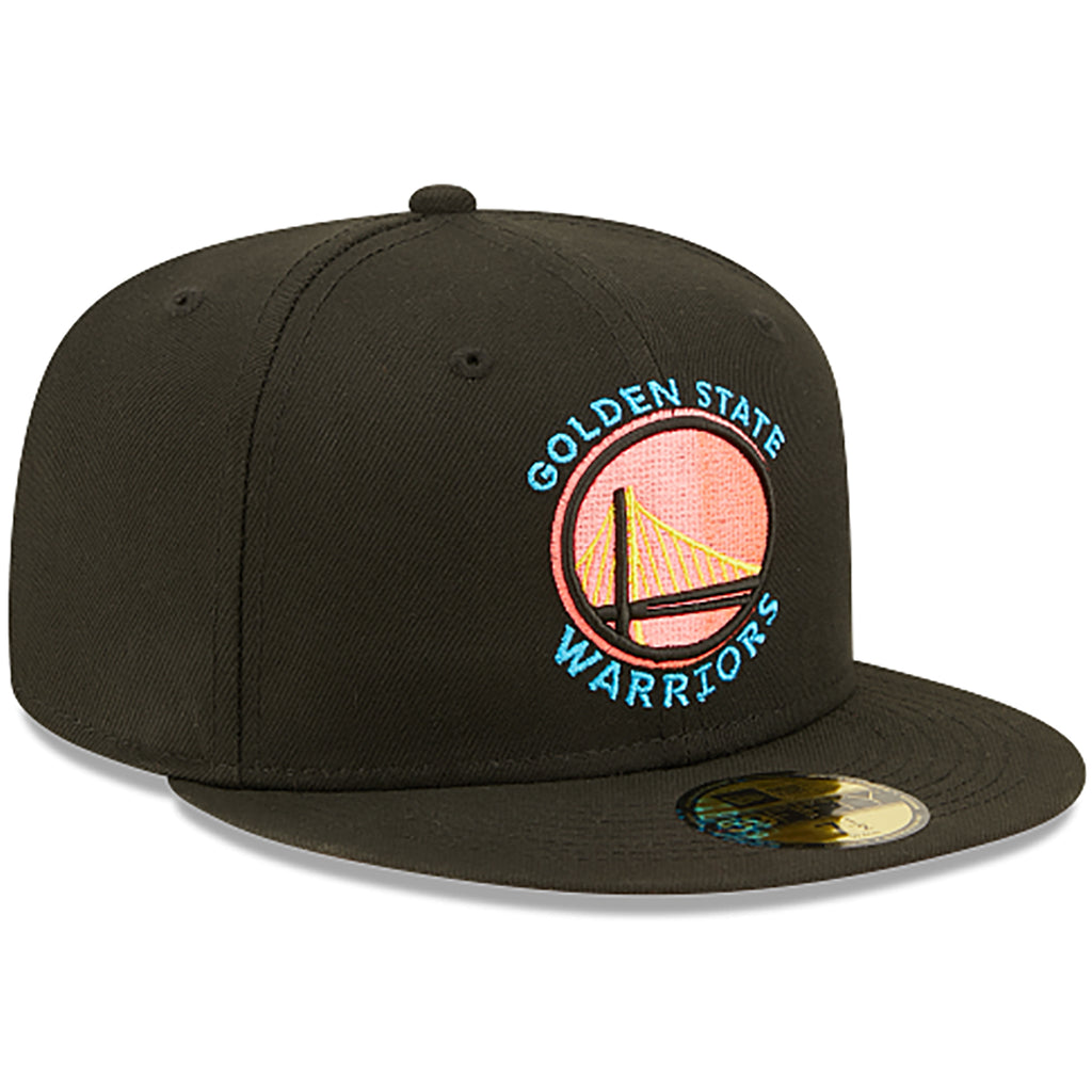 [70643195] Mens New Era NBA 5950 PINK GLOW FITTED - GOLDEN STATE WARRIORS