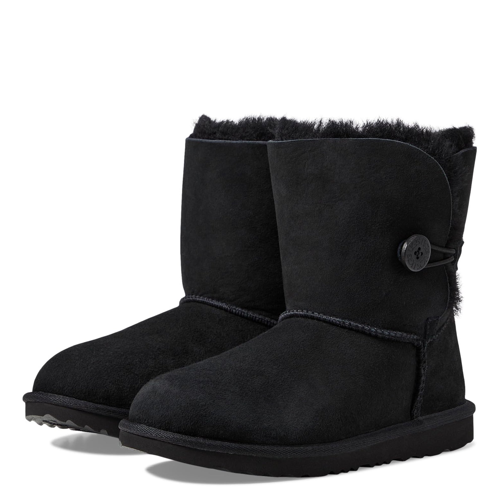 [1017400K-BLK] Kids UGG K BAILEY BUTTON II