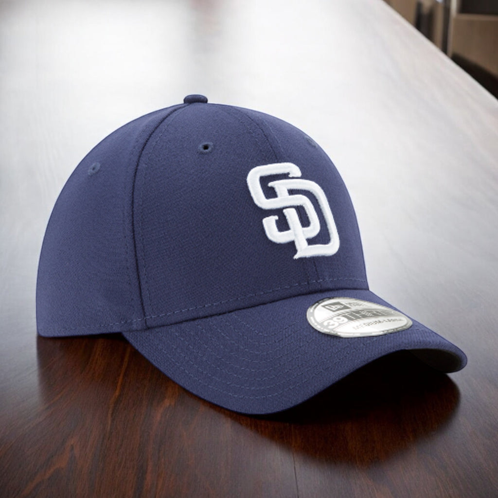 [11432300] Mens New Era MLB 39Thirty Stretch Fit Cap - San Diego Padres