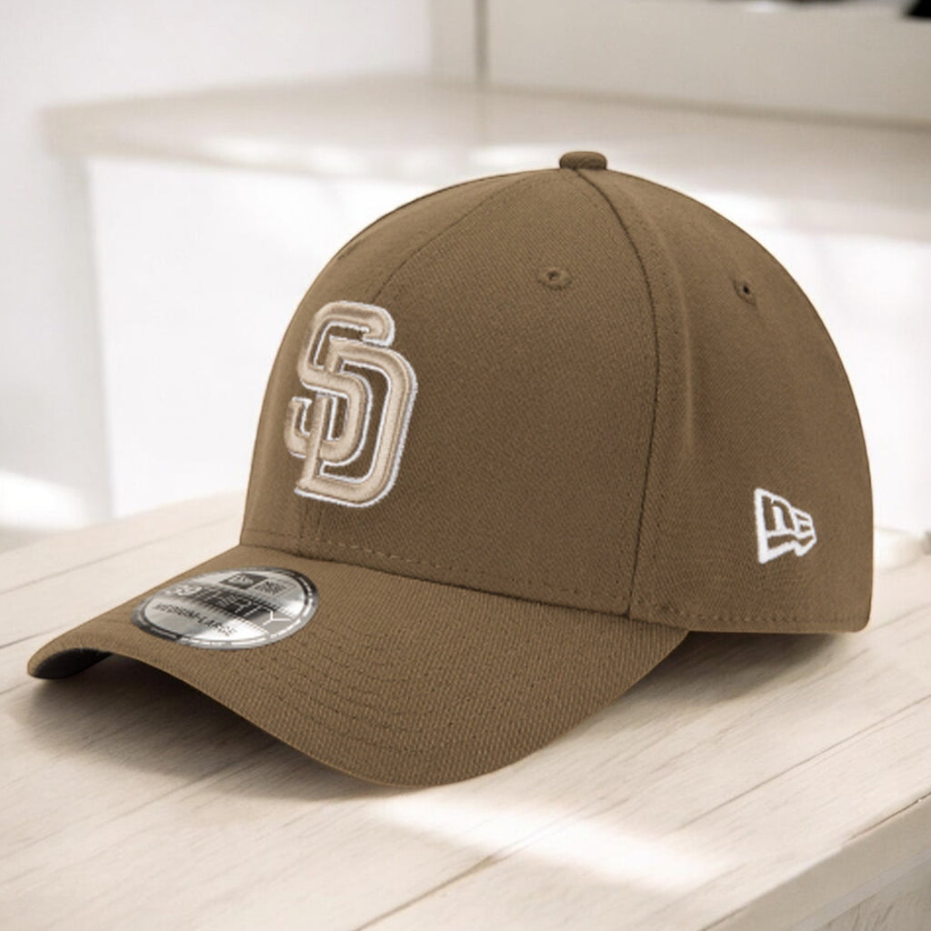 [10975796] Mens New Era MLB 39Thirty Flex Fit Cap - San Diego Padres