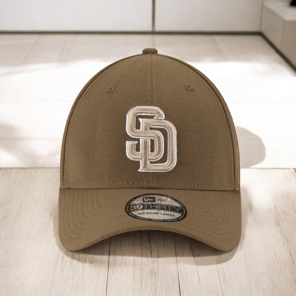 [10975796] Mens New Era MLB 39Thirty Flex Fit Cap - San Diego Padres