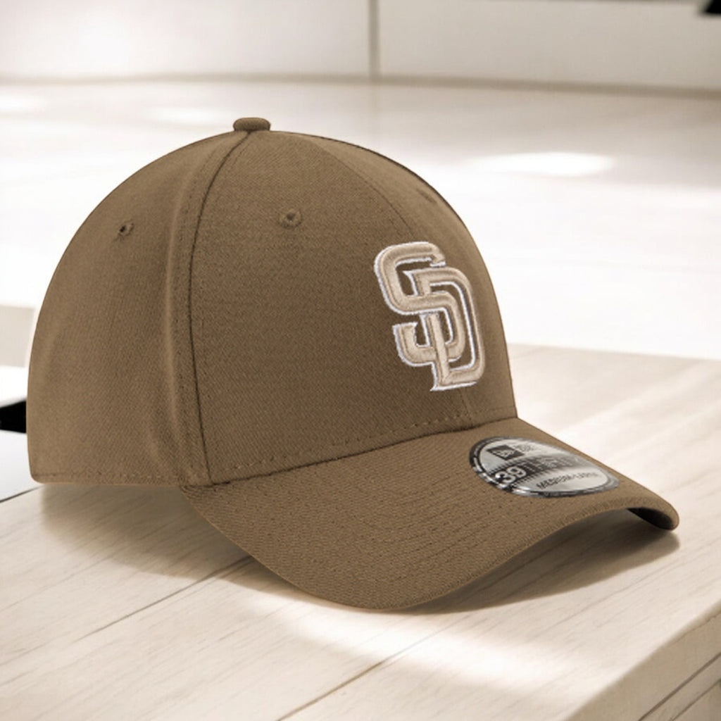 [10975796] Mens New Era MLB 39Thirty Flex Fit Cap - San Diego Padres