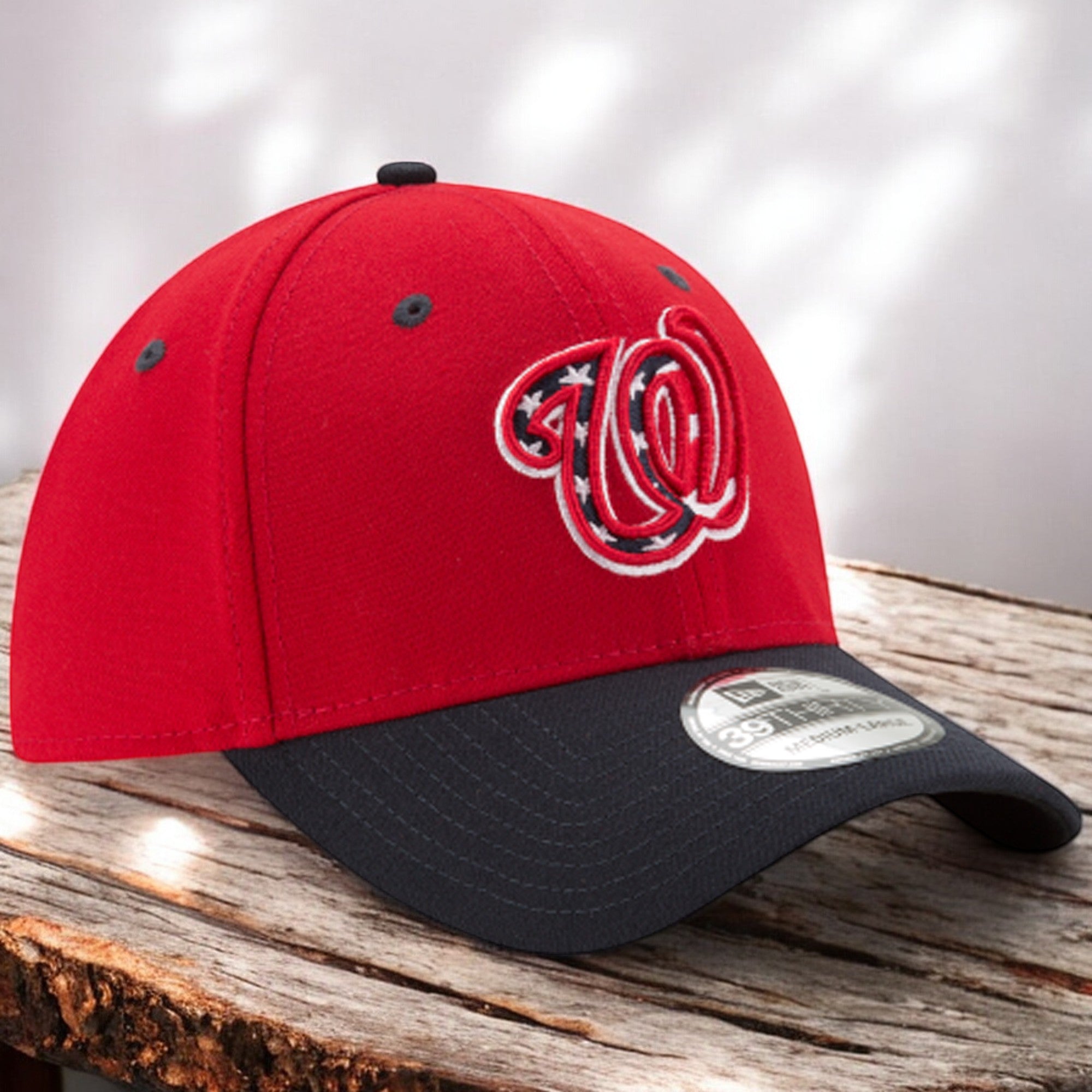[11432297] Mens New Era MLB 39Thirty Flex Fit Cap - Washington Nationals