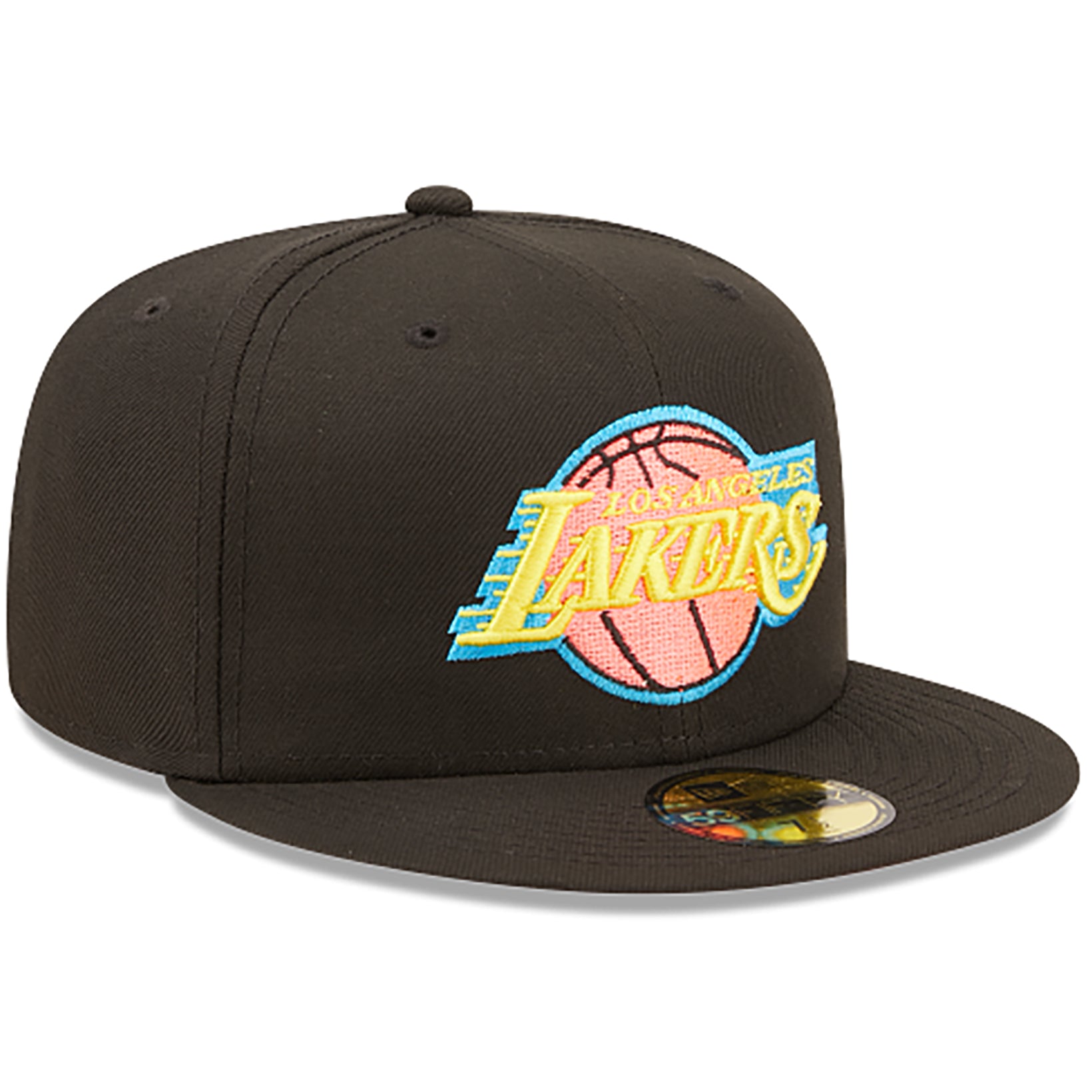 [70643189] Mens New Era NBA 5950 PINK GLOW FITTED - LA LAKERS