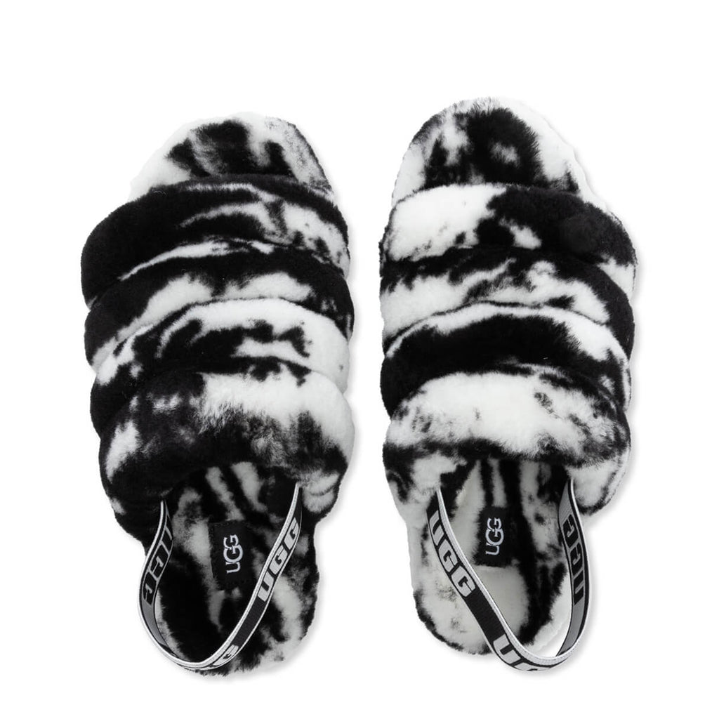 [1123636K-BLK] Kids UGG FLUFF YEAH SLIDE