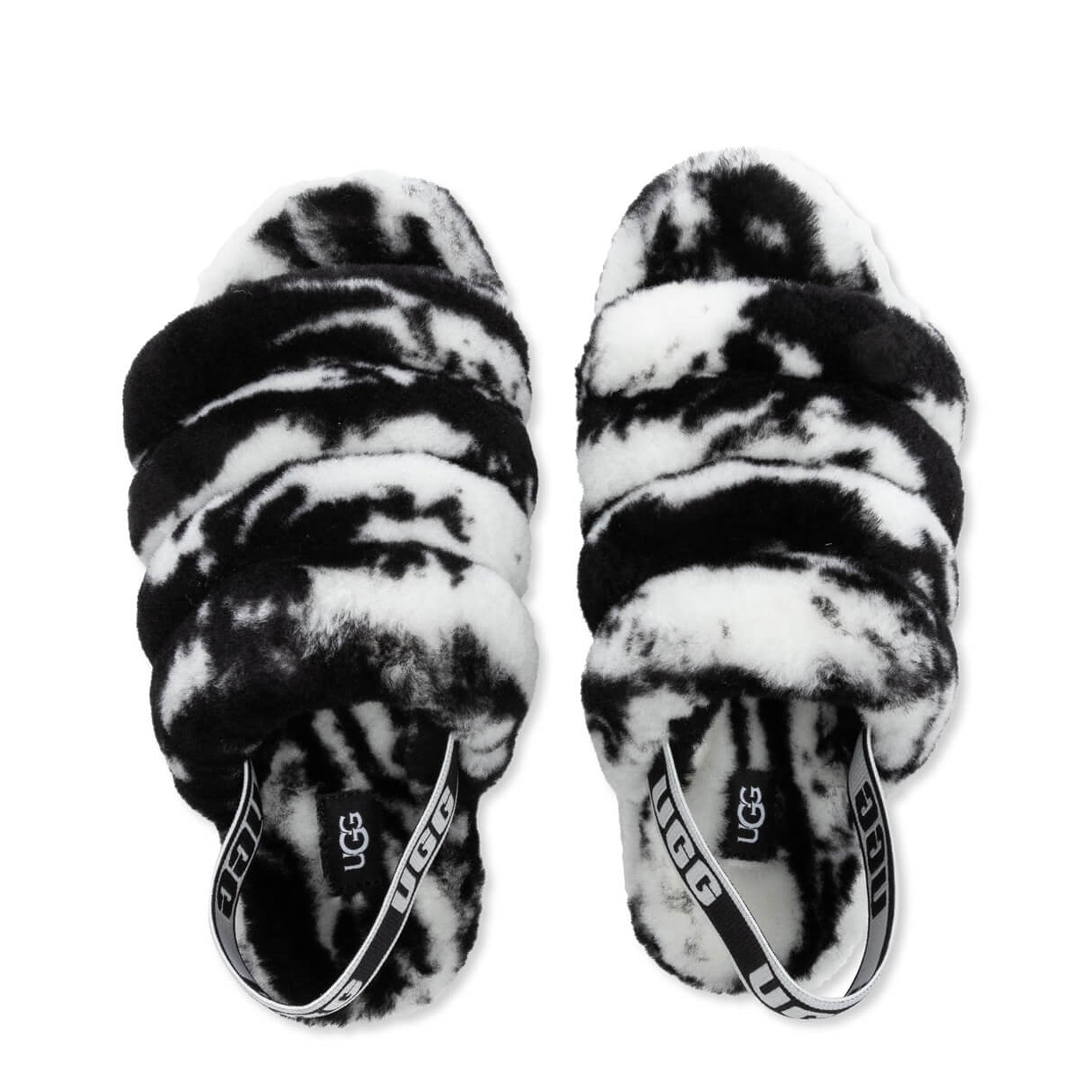 [1123636K-BLK] Kids UGG FLUFF YEAH SLIDE