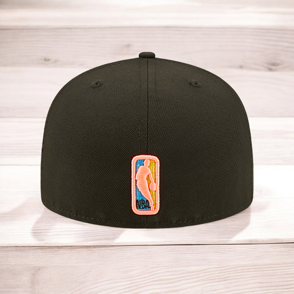 [70643201] Mens New Era NBA 5950 PINK GLOW FITTED - NY KNICKS