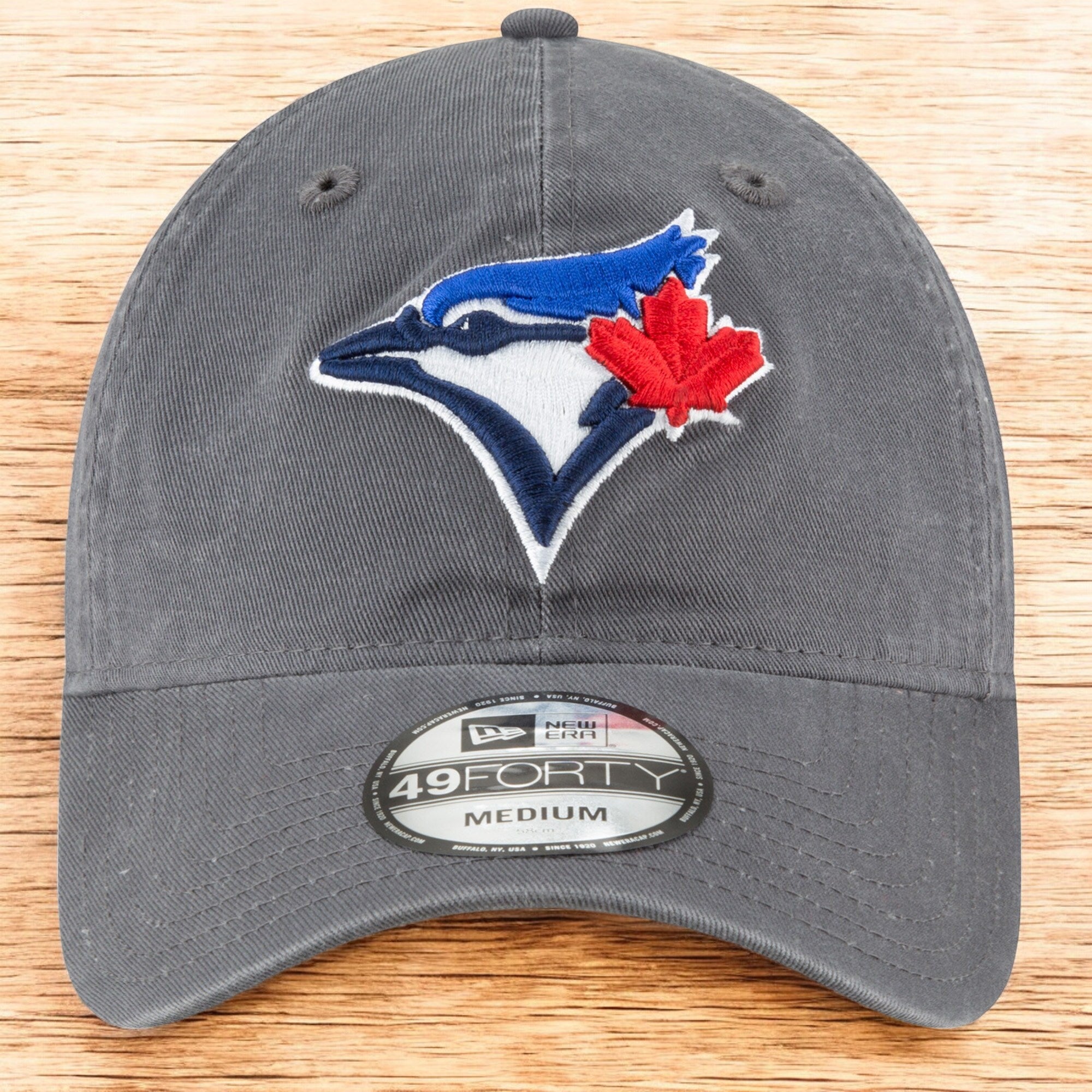 [11605668] Mens New Era MLB Core Fit 49Forty Fitted - Toronto Blue Jays