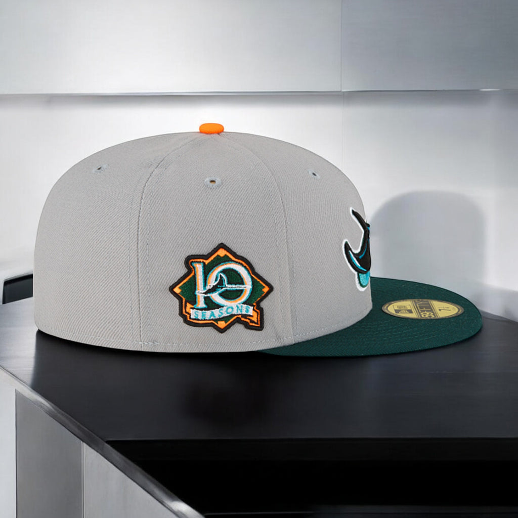 [70603947] Mens New Era MLB 59Fifty 10th Anniversary - Tampa Bay Devil Rays