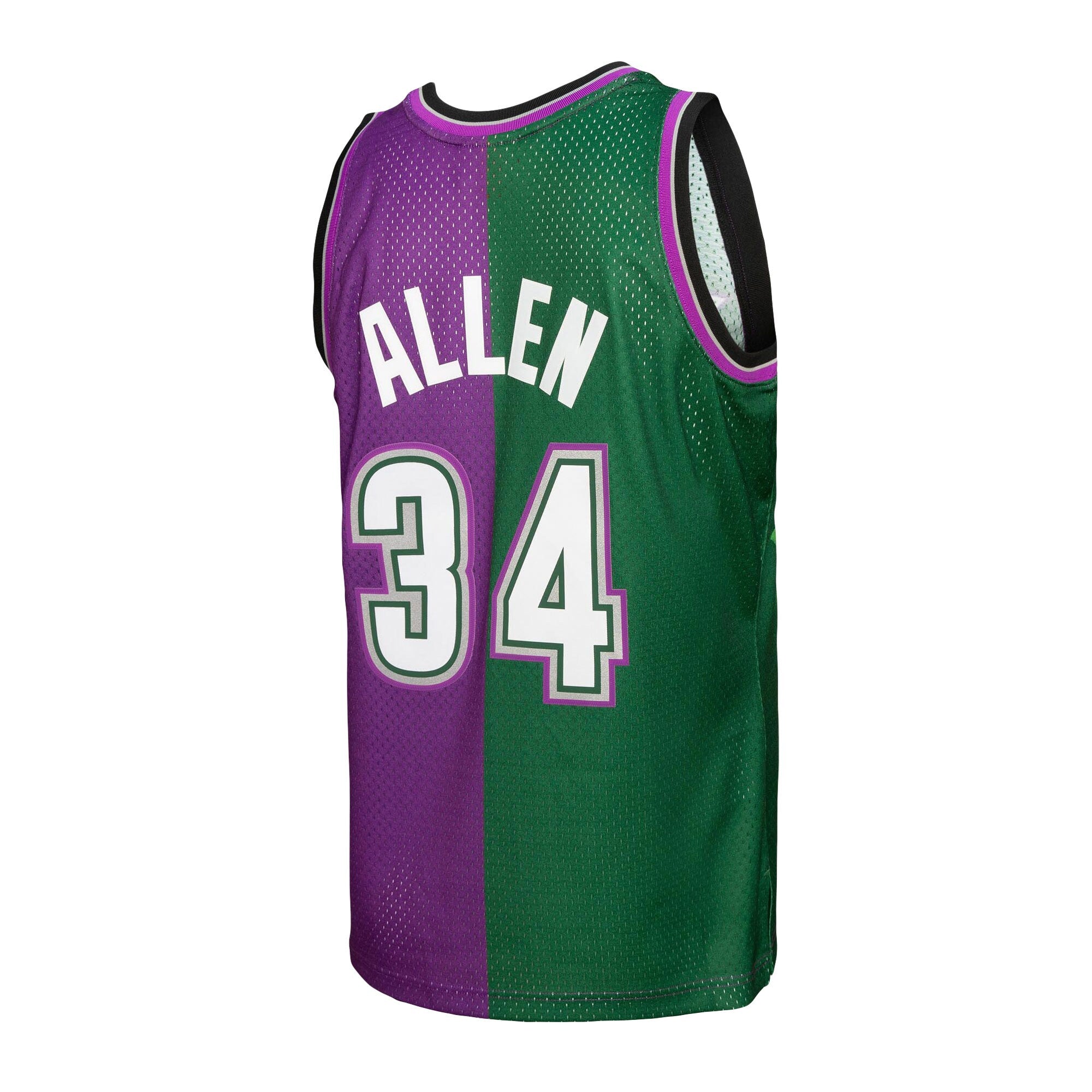 MITCHELL & NESS NBA SPLIT SWINGMAN JERSEY MILWAUKEE BUCKS 1996 RAY ALLEN