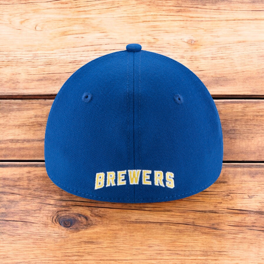 [10975812] Mens New Era MLB 39Thirty Flex Fit Cap - Milwaukee Brewers