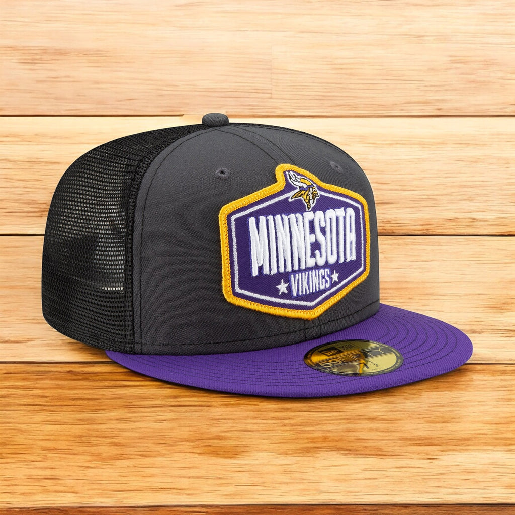 [60139128] Mens New Era NFL 2021 Draft 59Fifty Fitted - Minnesota Vikings