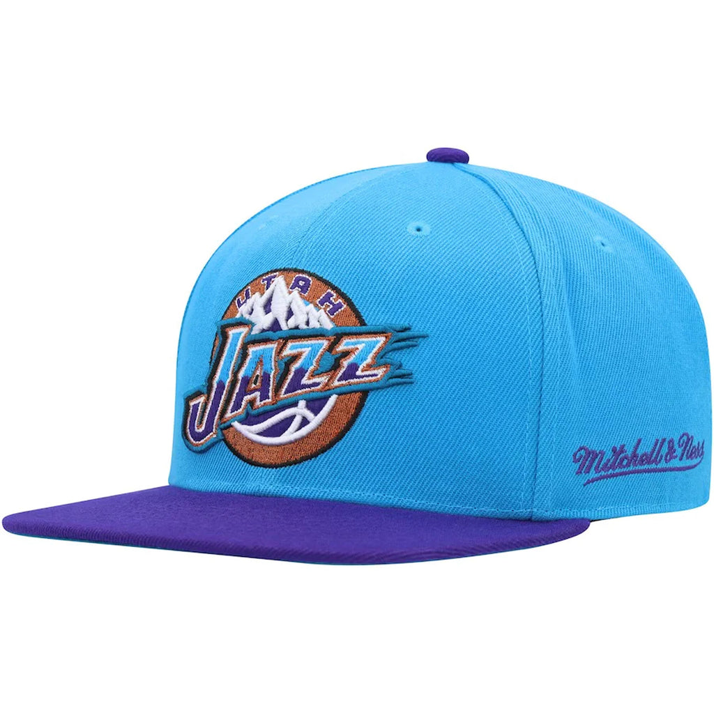 [6HSFSH21302-UJALBPR] MENS MITCHELL & NESS NBA UTAH JAZZ TEAM SIDE FITTED HWC