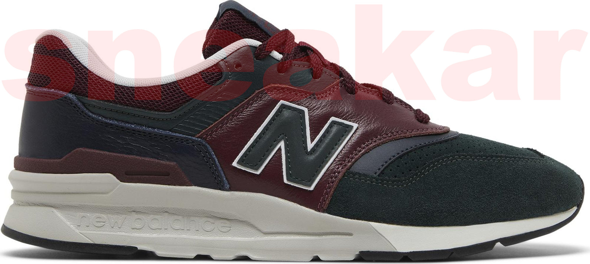 [CM997HWA] Mens New Balance 997H 'BURGUNDY EMERALD'