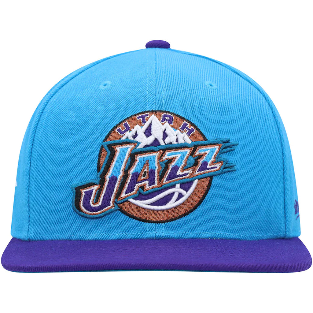 [6HSFSH21302-UJALBPR] MENS MITCHELL & NESS NBA UTAH JAZZ TEAM SIDE FITTED HWC