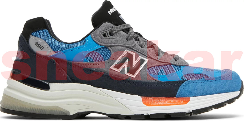 [M992CP] Mens New Balance 992 'BLACK BLUE GREY'