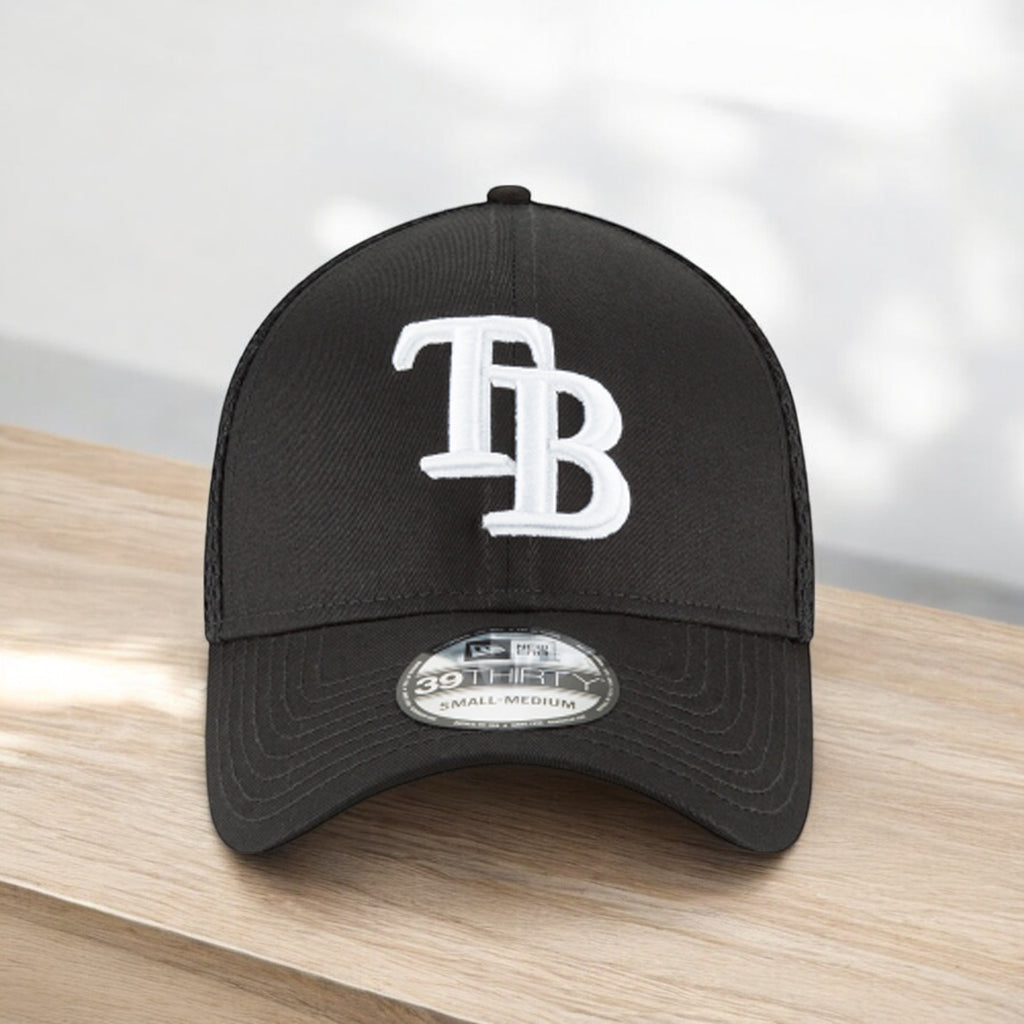 [11591280] Mens New Era MLB 39Thirty Neo Flex Fit Cap - Tampa Bay Rays