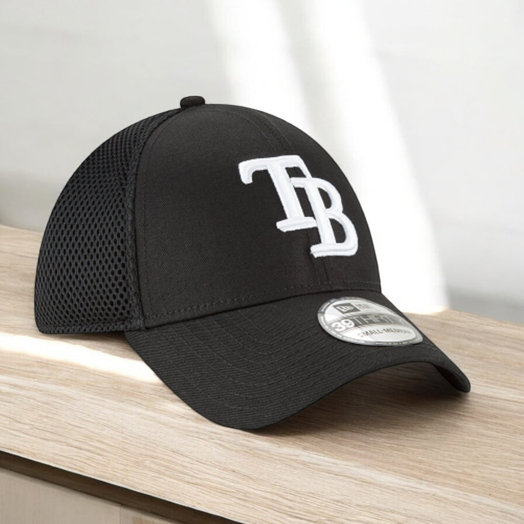 [11591280] Mens New Era MLB 39Thirty Neo Flex Fit Cap - Tampa Bay Rays