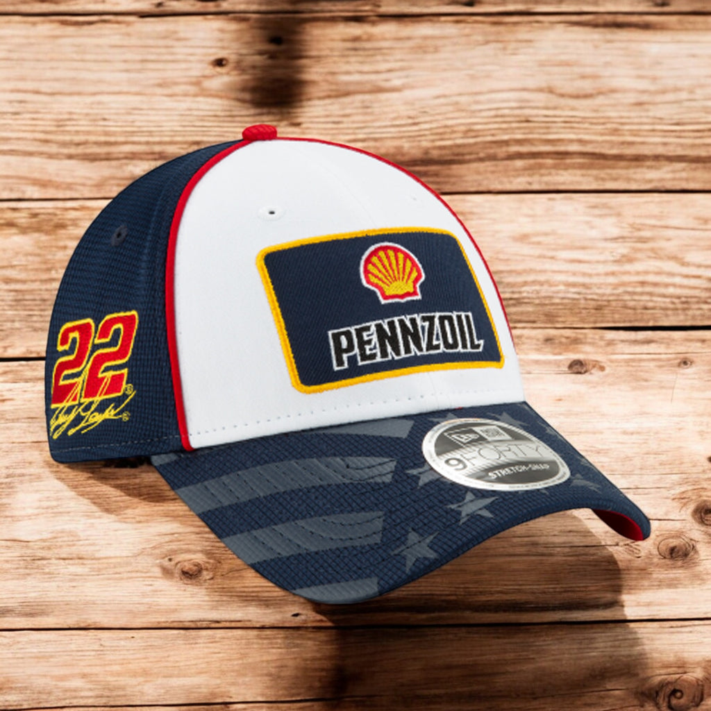 [12369053] Mens New Era Nascar 9Forty USA Cap - Joey Logano