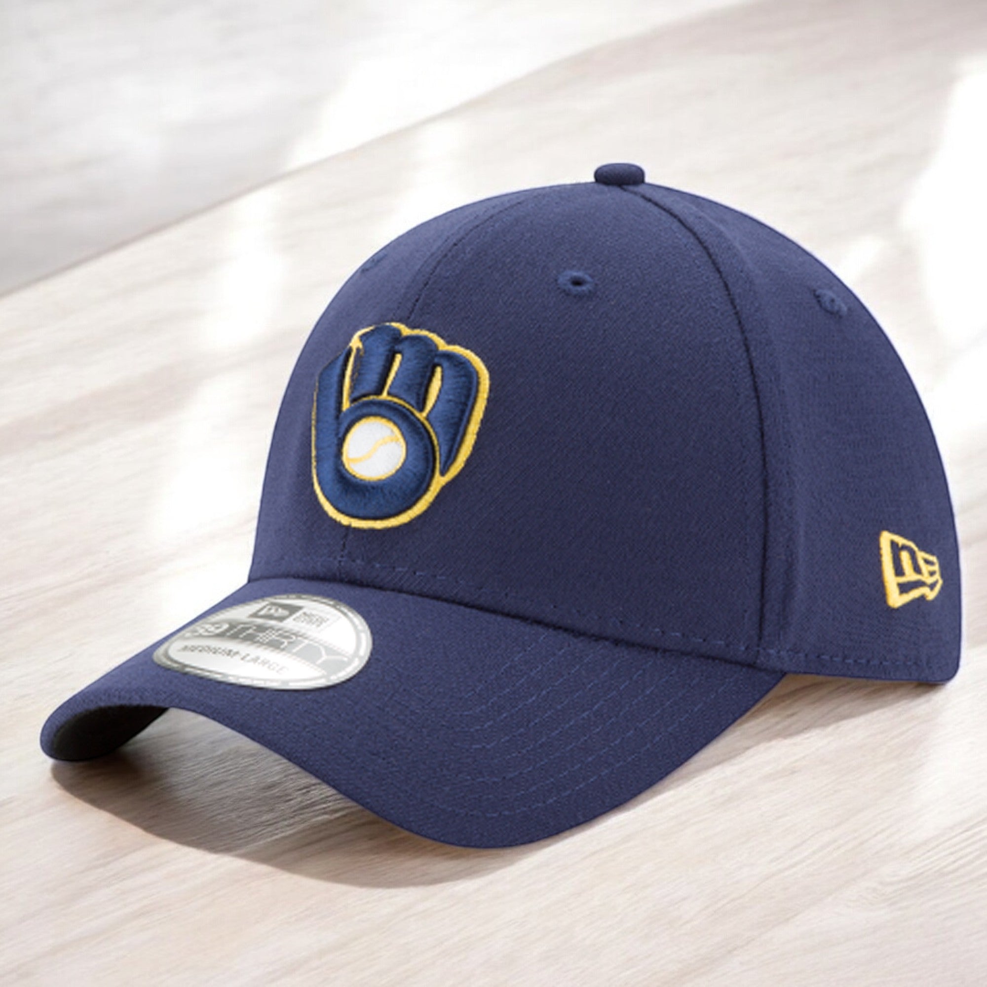[11278957] Mens New Era MLB 39Thirty Flex Fit Cap - Milwaukee Brewers