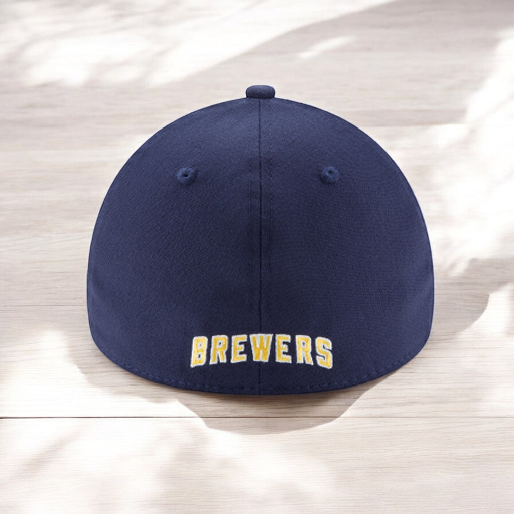 [11278957] Mens New Era MLB 39Thirty Flex Fit Cap - Milwaukee Brewers