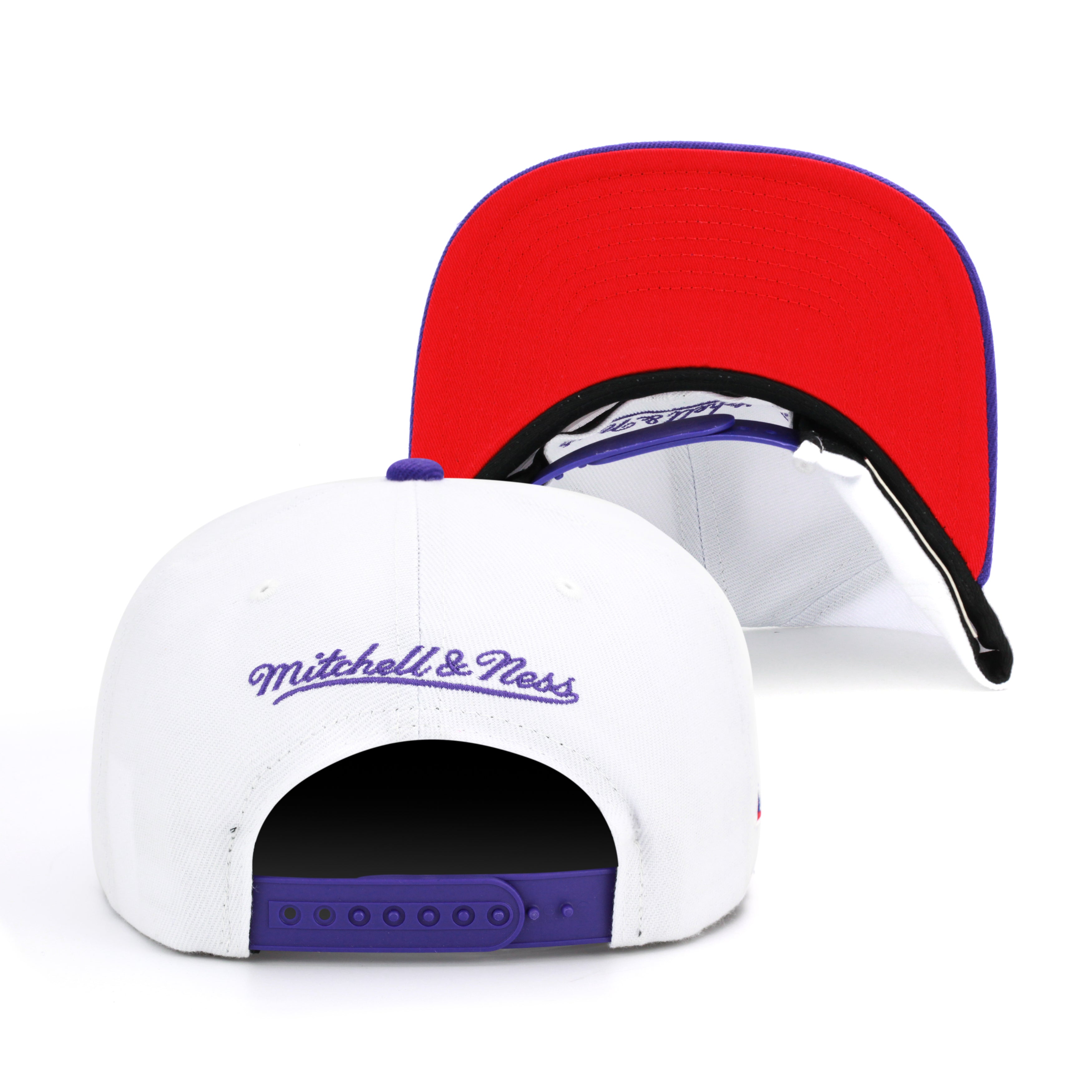 MENS MITCHELL & NESS NBA 50TH ANNI SNAPBACK HWC RAPTORS - WHITE-PURPLE