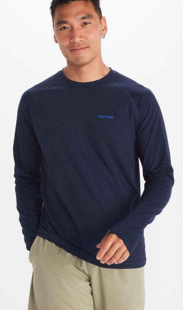 [M14153-2975] MENS MARMOT WINDRIDGE LS UPF 50 CREW NECK T-SHIRT TEE SHIRT