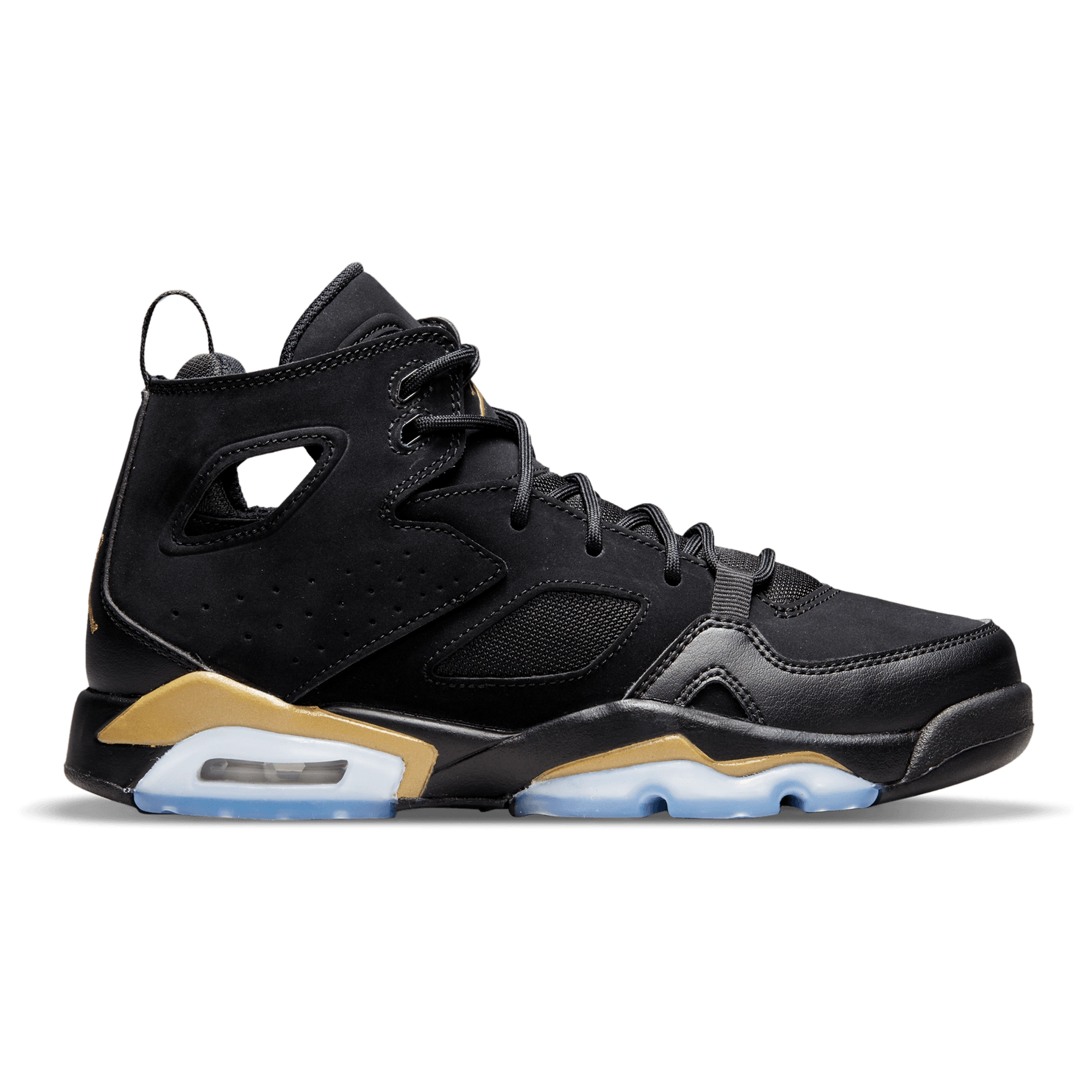 [DM1685-007] GRADE SCHOOL AIR JORDAN FLIGHT CLUB '91 'BLACK METALLIC GOLD (GS)'