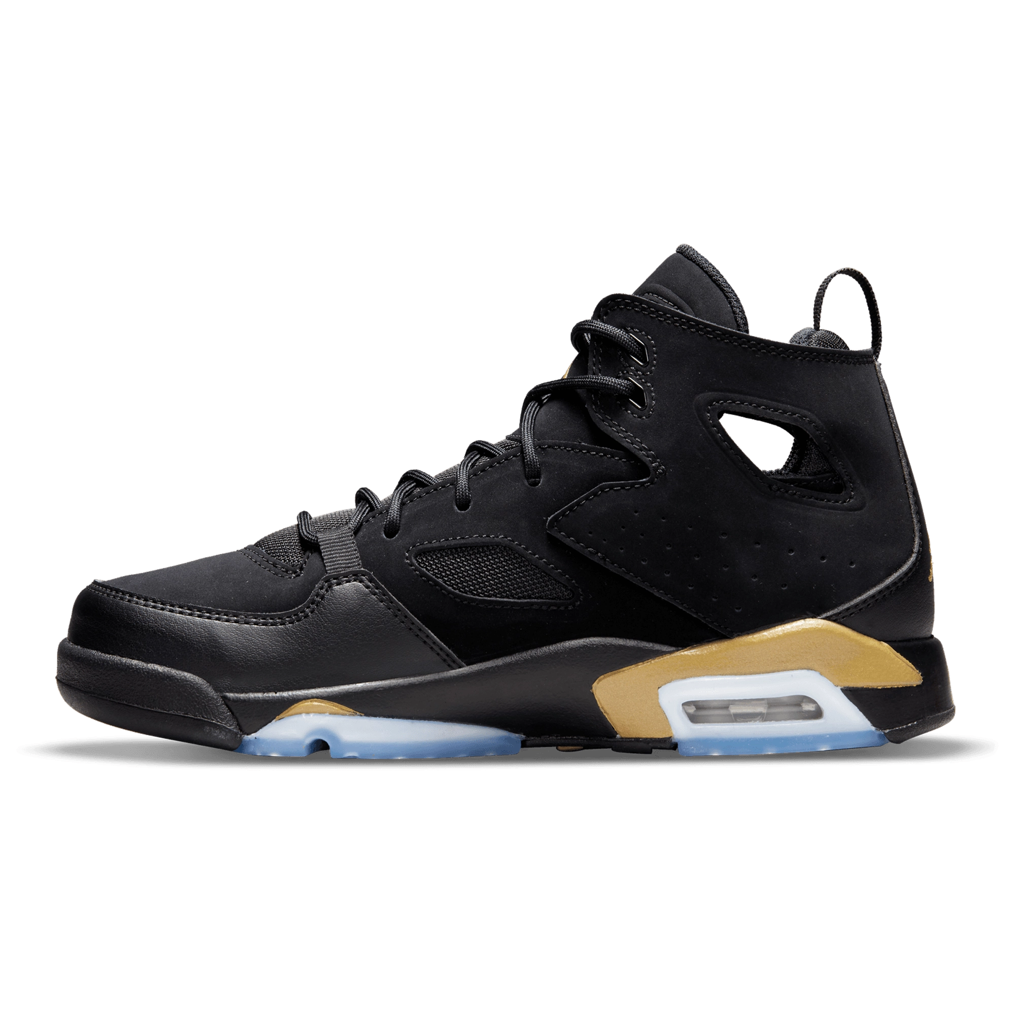 [DM1685-007] GRADE SCHOOL AIR JORDAN FLIGHT CLUB '91 'BLACK METALLIC GOLD (GS)'
