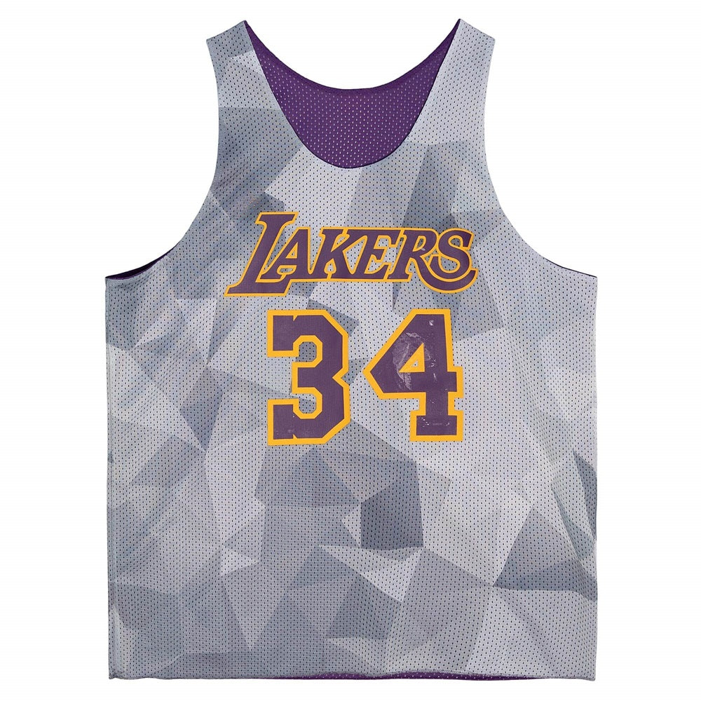 MENS MITCHELL & NESS REVERSIBLE MESH TANK LAKERS SHAQUILLE O'NEAL