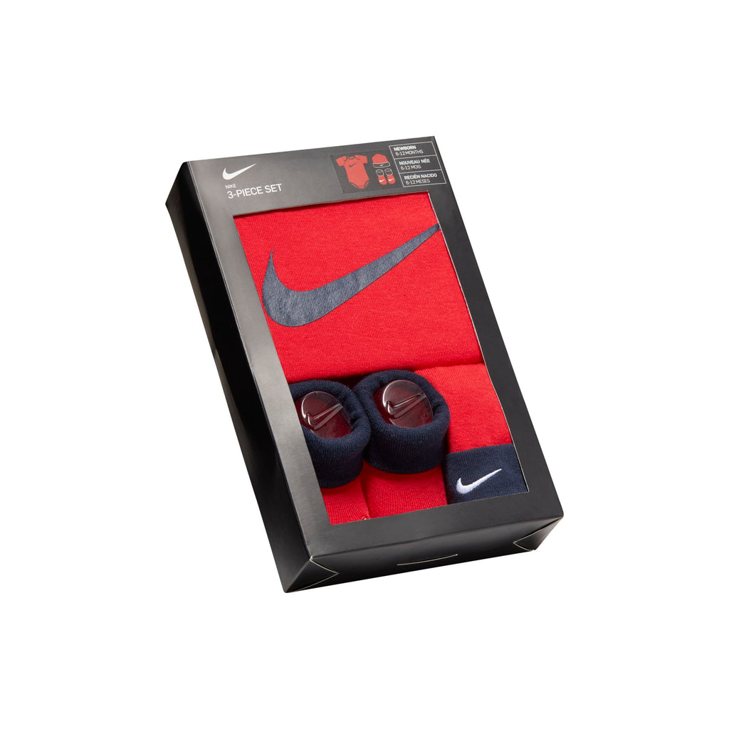 [MN0072-U10] Baby Nike Bodysuit, Hat and Booties 3-PC Box Set