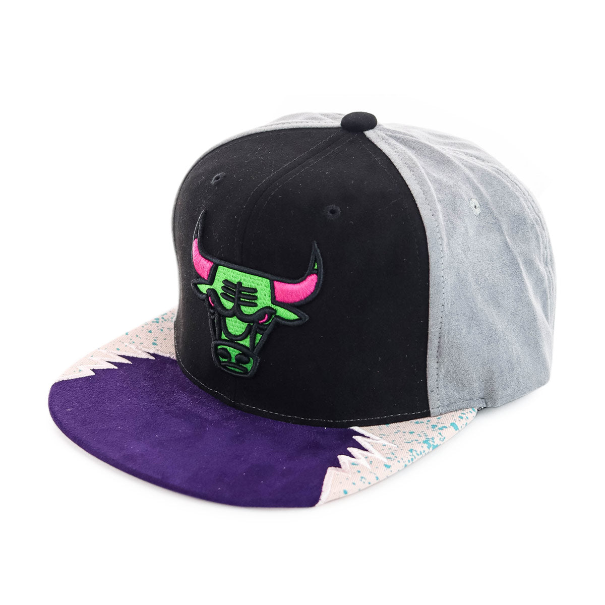 MENS MITCHELL & NESS NBA DAY 5 SNAPBACK BULLS - BLACK-GREY