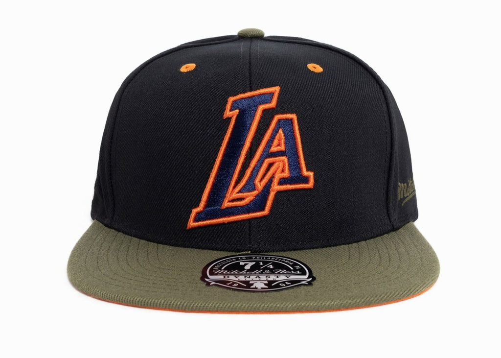 [HHSF5082-LALYYPPPBKGN] MENS MITCHELL & NESS NBA LA LAKERS TAKE FLIGHT FITTED