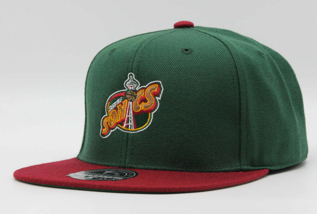 MENS MITCHELL & NESS NBA TEAM 2 TONE 2.0 FITTED HWC SUPERSONICS