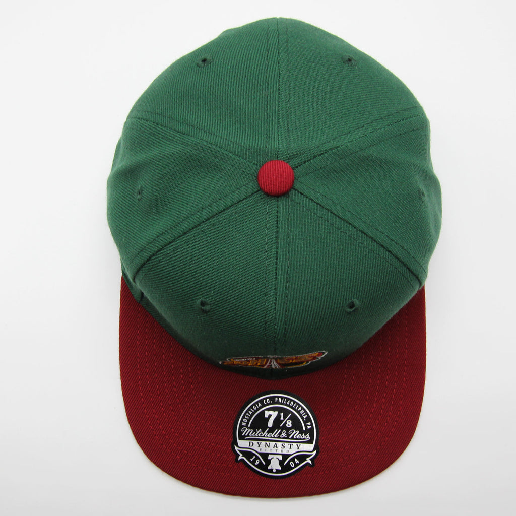 MENS MITCHELL & NESS NBA TEAM 2 TONE 2.0 FITTED HWC SUPERSONICS