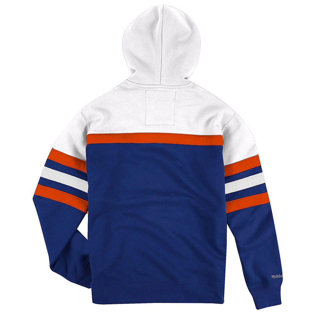 [FPHD6293-NYKYYPPPNYWH] MENS MITCHELL & NESS HEAD COACH HOODIE KNICKS
