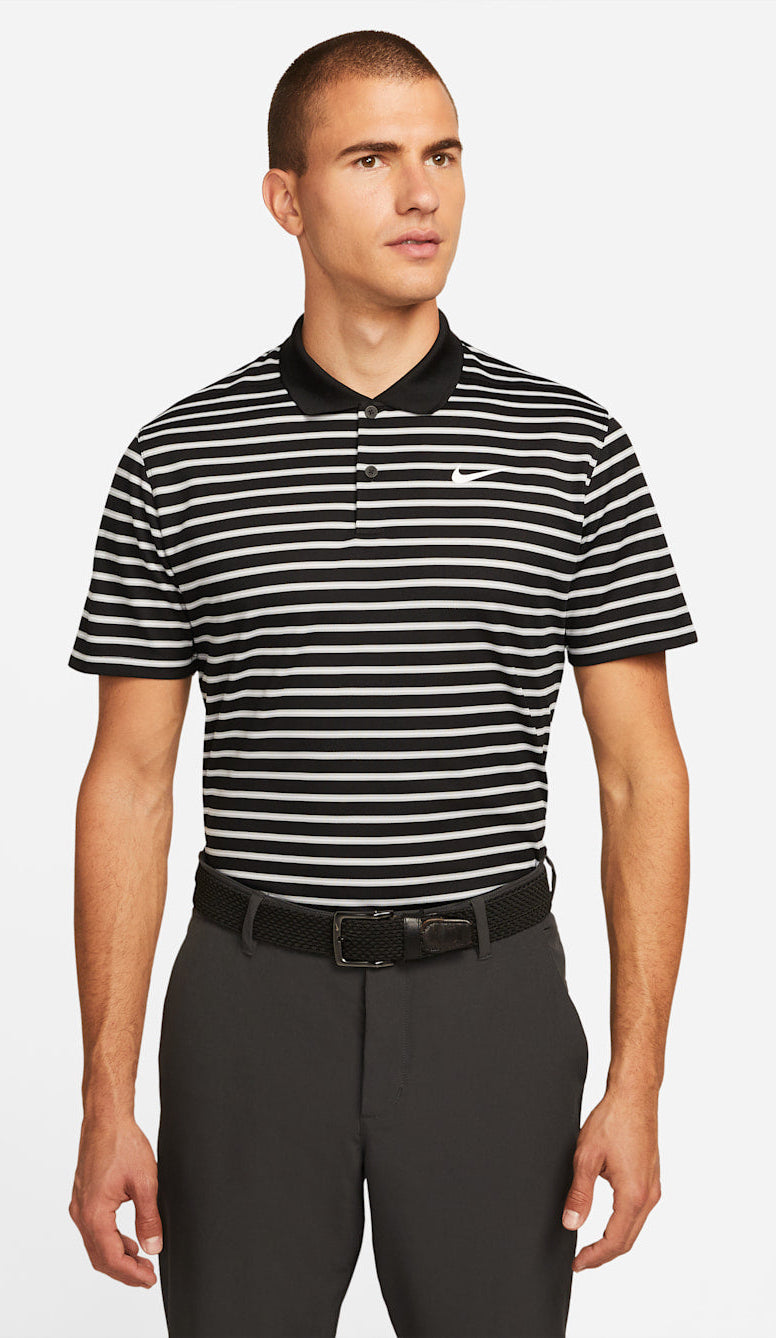 [DH0829-010] MENS NIKE DRI-FIT VICTORY STRIPE POLO