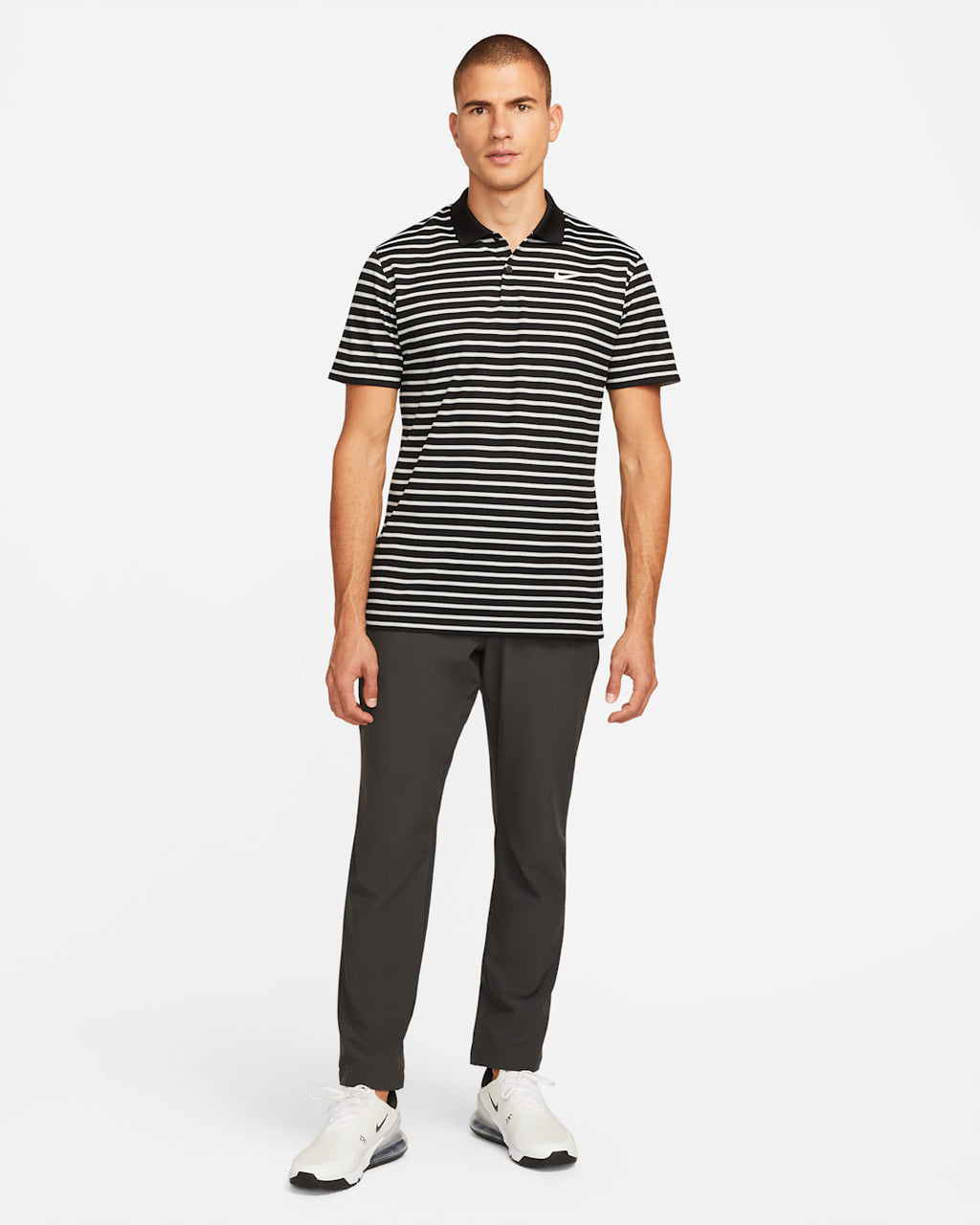 [DH0829-010] MENS NIKE DRI-FIT VICTORY STRIPE POLO