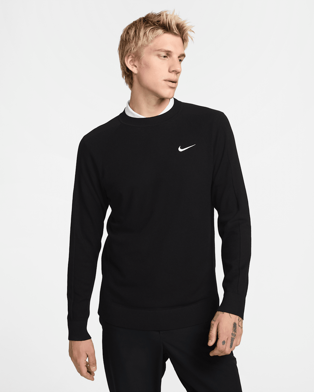 [FQ8832-010] MENS NIKE TOUR SWEATER KNIT CREW