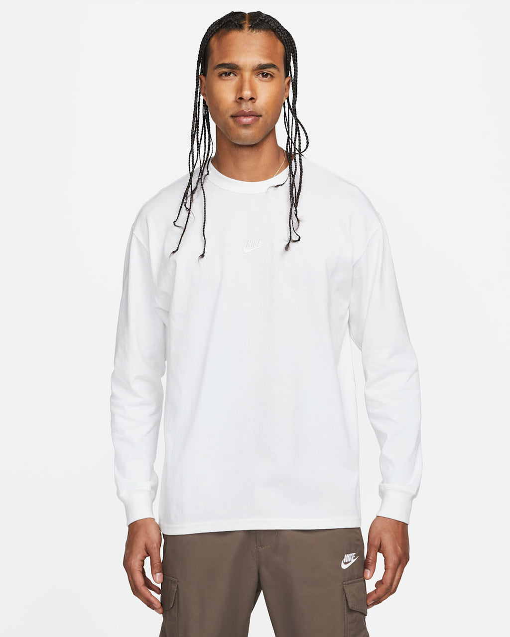 [DO7390-100] MENS NIKE PREMIUM ESSENTIALS LONG SLEEVE T-SHIRT