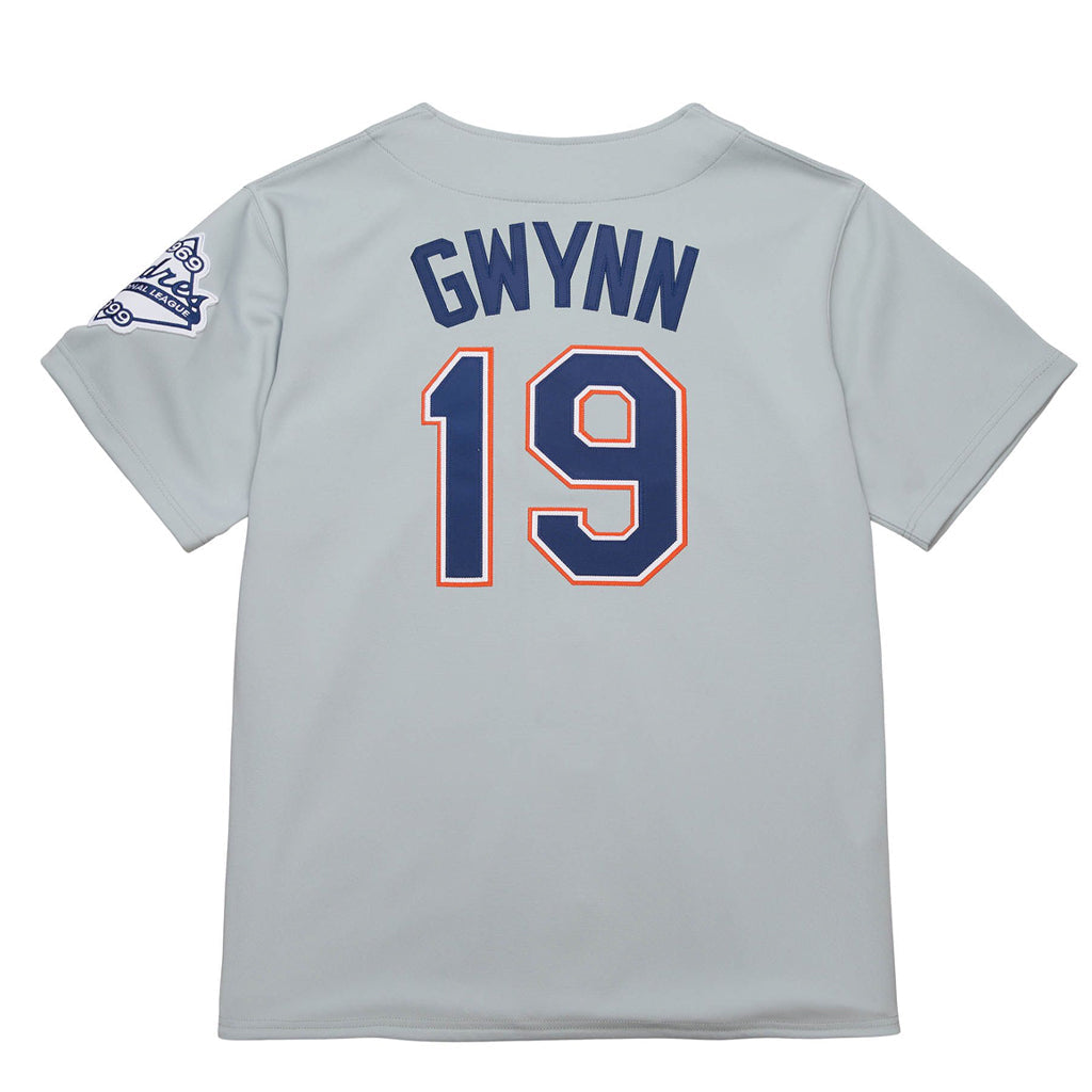 Mens Mitchell & Ness MLB GREY JERSEY PADRES 1999 TONY GWYNN